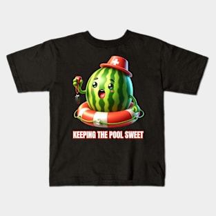 Lifeguard Melon - Keeping the Pool Sweet Summer Tee Kids T-Shirt